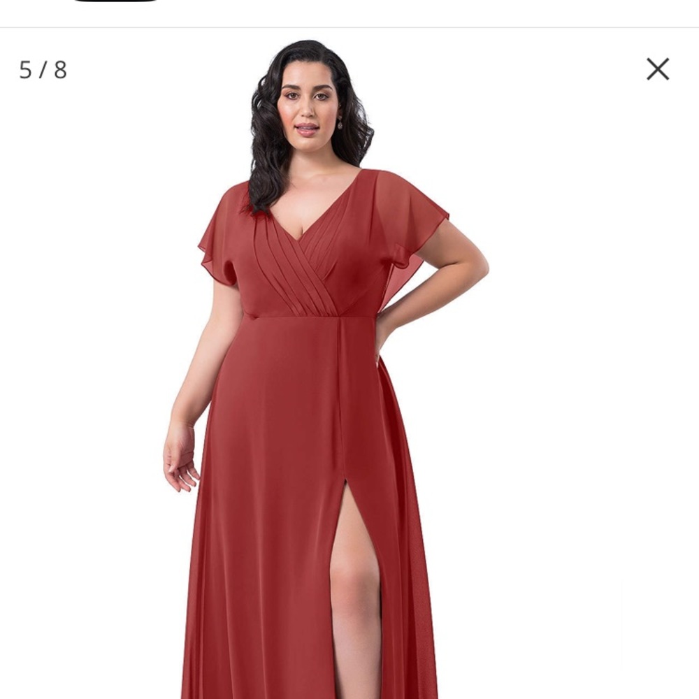 Azazie Rylee dress in Rust